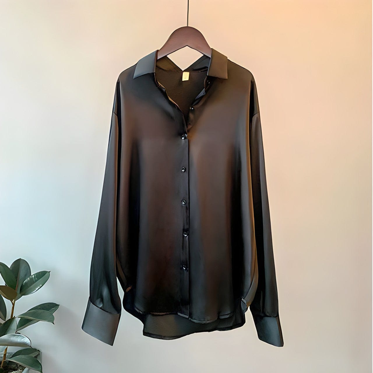 Women's Silk Blend Long Sleeve Shirt