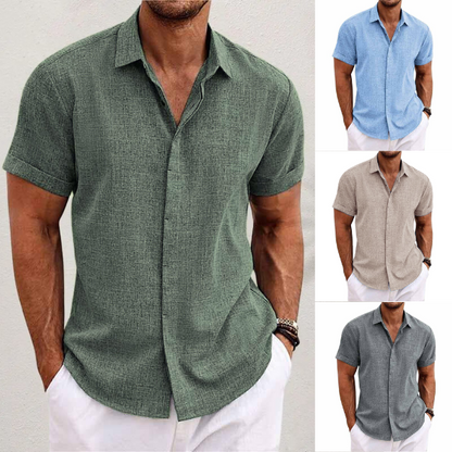 Lauro Men's Linen Summer Shirt