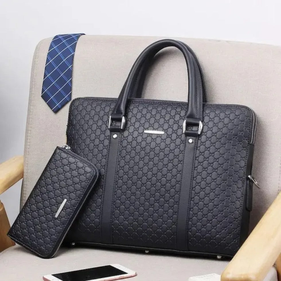 Professional Laptop Briefcase with Free Travel Pouch