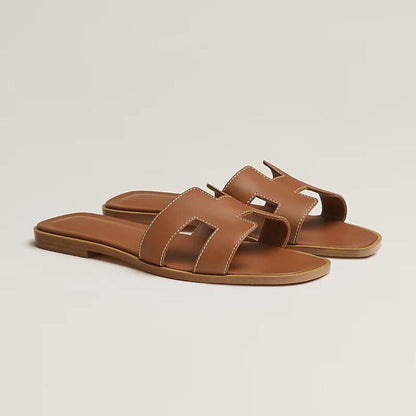 Strap Sandals with Perforated Detail