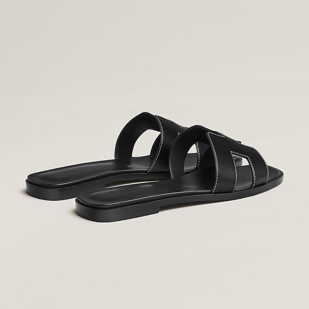 Strap Sandals with Perforated Detail