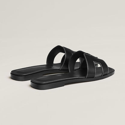 Strap Sandals with Perforated Detail
