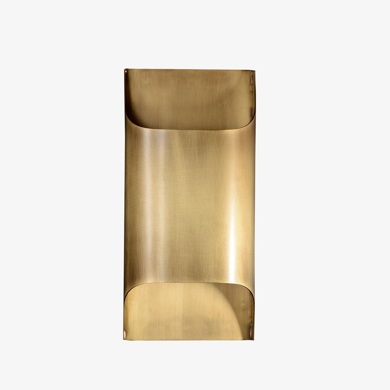 Contemporary Arc Brass LED Wall Light Fixture