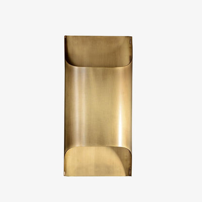 Contemporary Arc Brass LED Wall Light Fixture