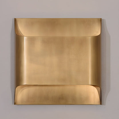 Contemporary Arc Brass LED Wall Light Fixture