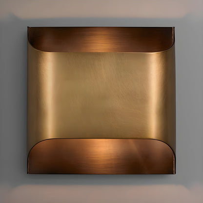 Contemporary Arc Brass LED Wall Light Fixture