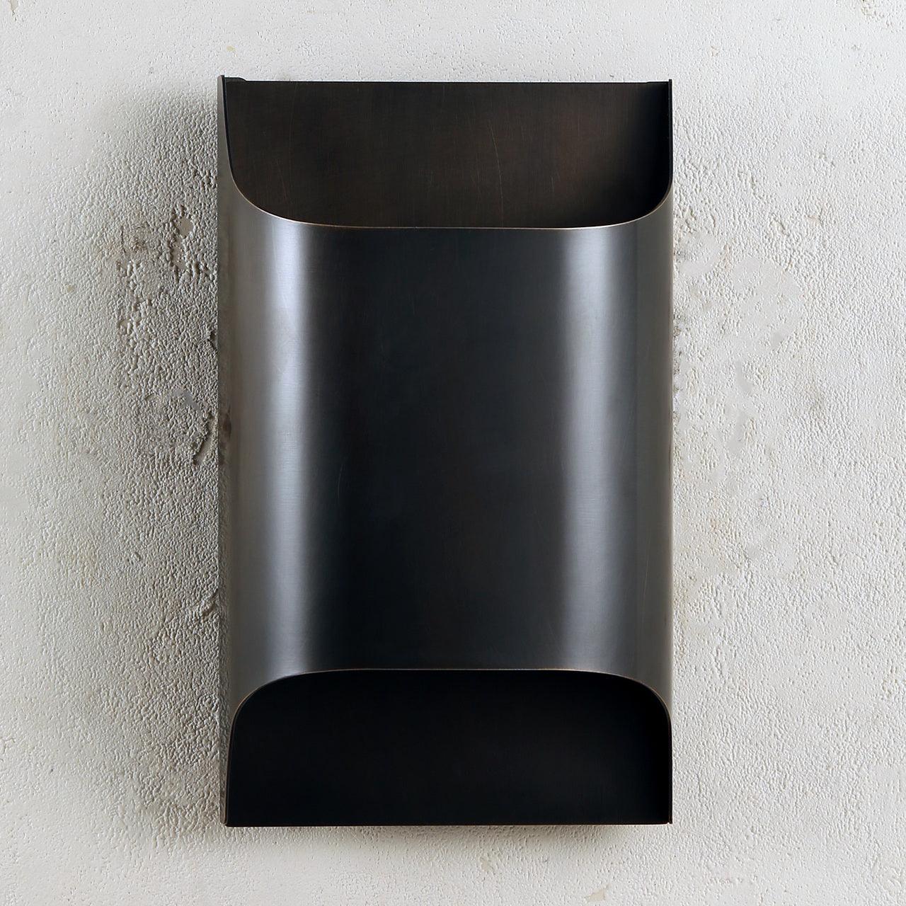 Contemporary Arc Brass LED Wall Light Fixture