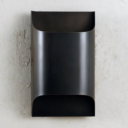 Contemporary Arc Brass LED Wall Light Fixture