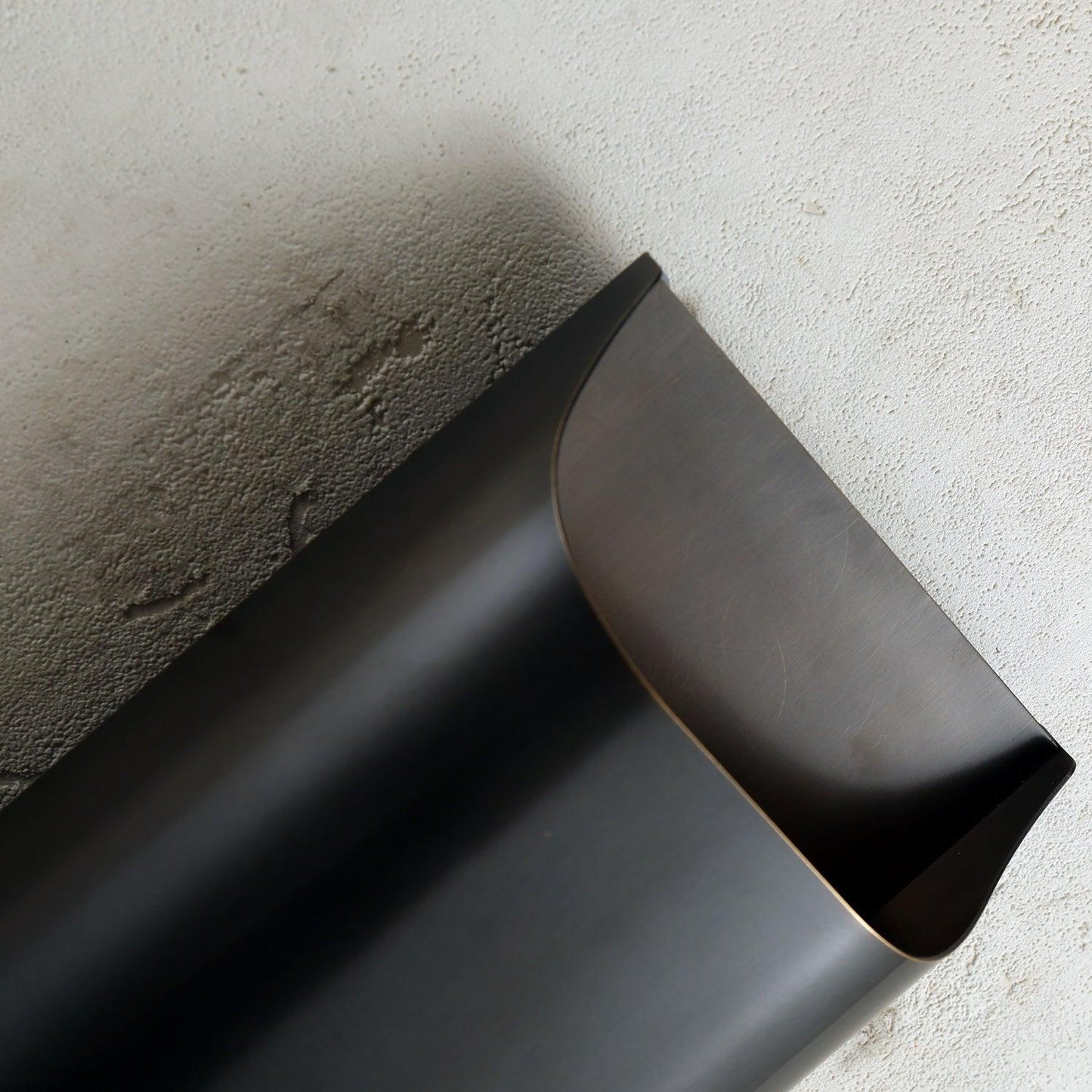 Contemporary Arc Brass LED Wall Light Fixture