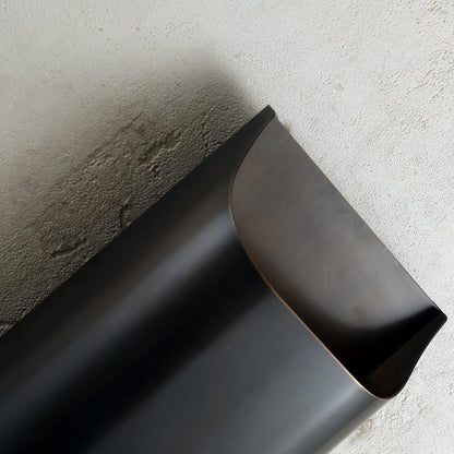 Contemporary Arc Brass LED Wall Light Fixture