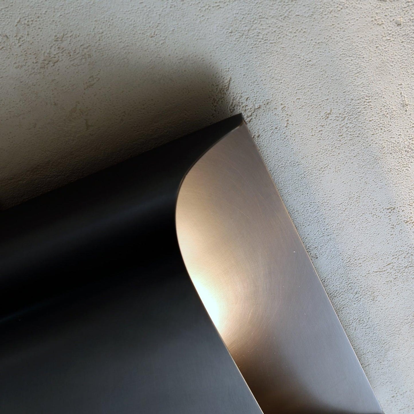 Contemporary Arc Brass LED Wall Light Fixture