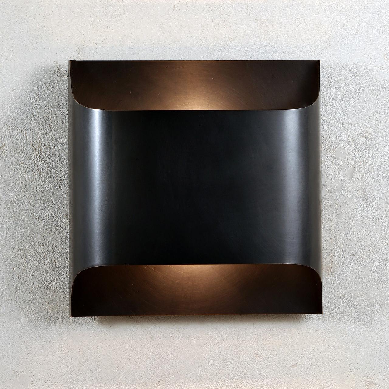 Contemporary Arc Brass LED Wall Light Fixture