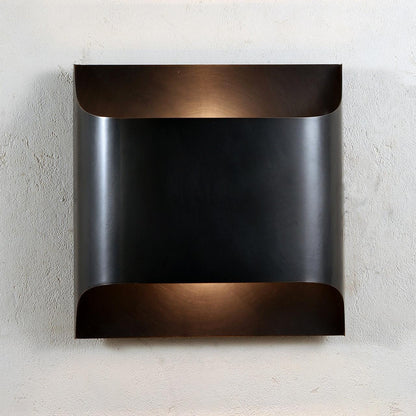 Contemporary Arc Brass LED Wall Light Fixture