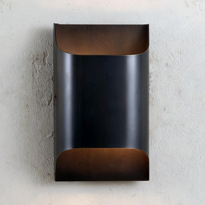 Contemporary Arc Brass LED Wall Light Fixture