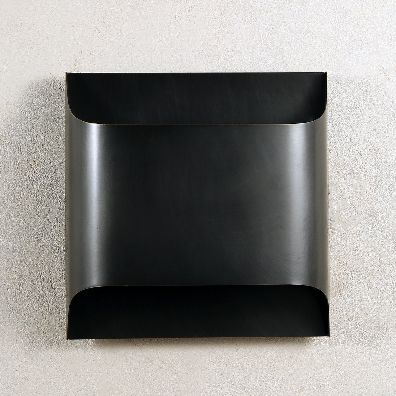Contemporary Arc Brass LED Wall Light Fixture