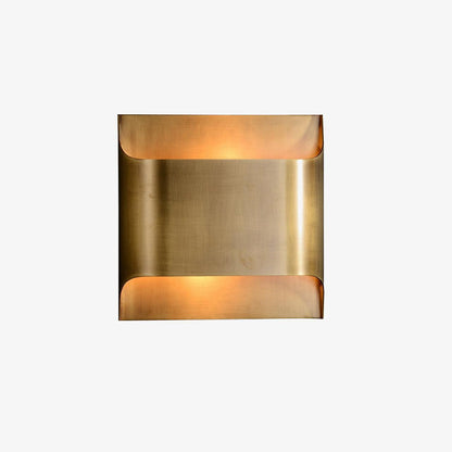 Contemporary Arc Brass LED Wall Light Fixture