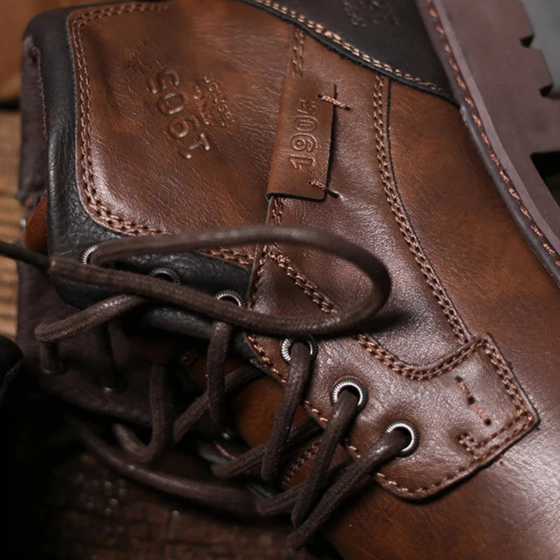 Waterproof Hiking Boots for Men with Grip Soles