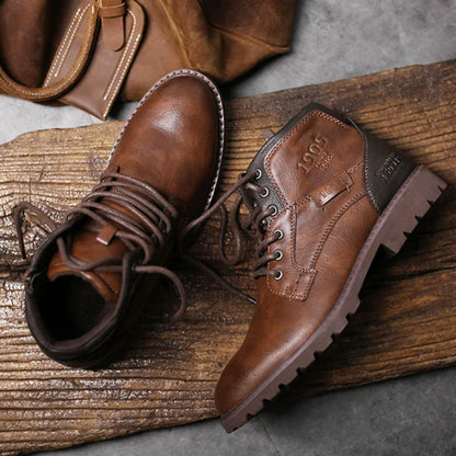 Waterproof Hiking Boots for Men with Grip Soles