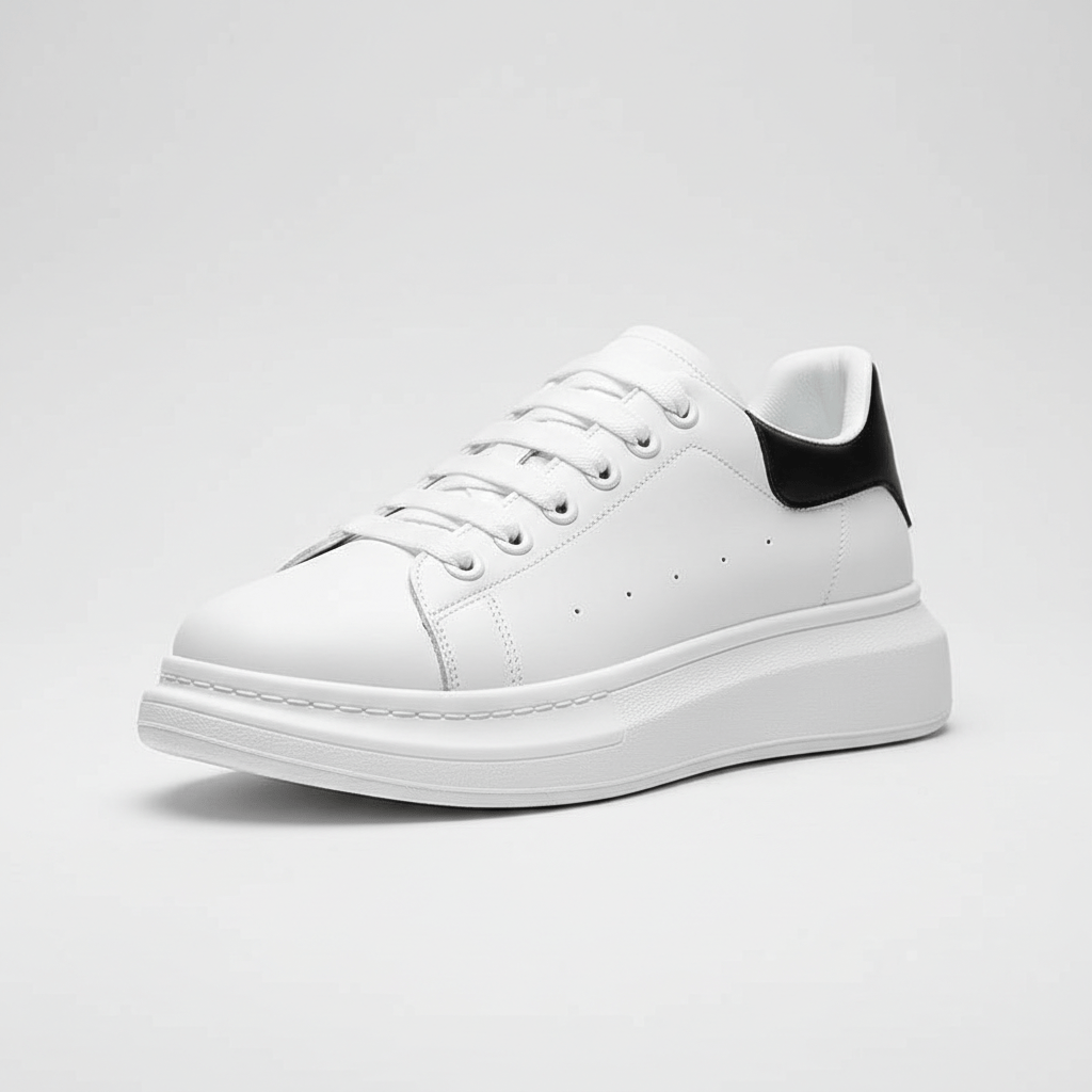 Elevated Lace Up Sneakers with Thick Sole