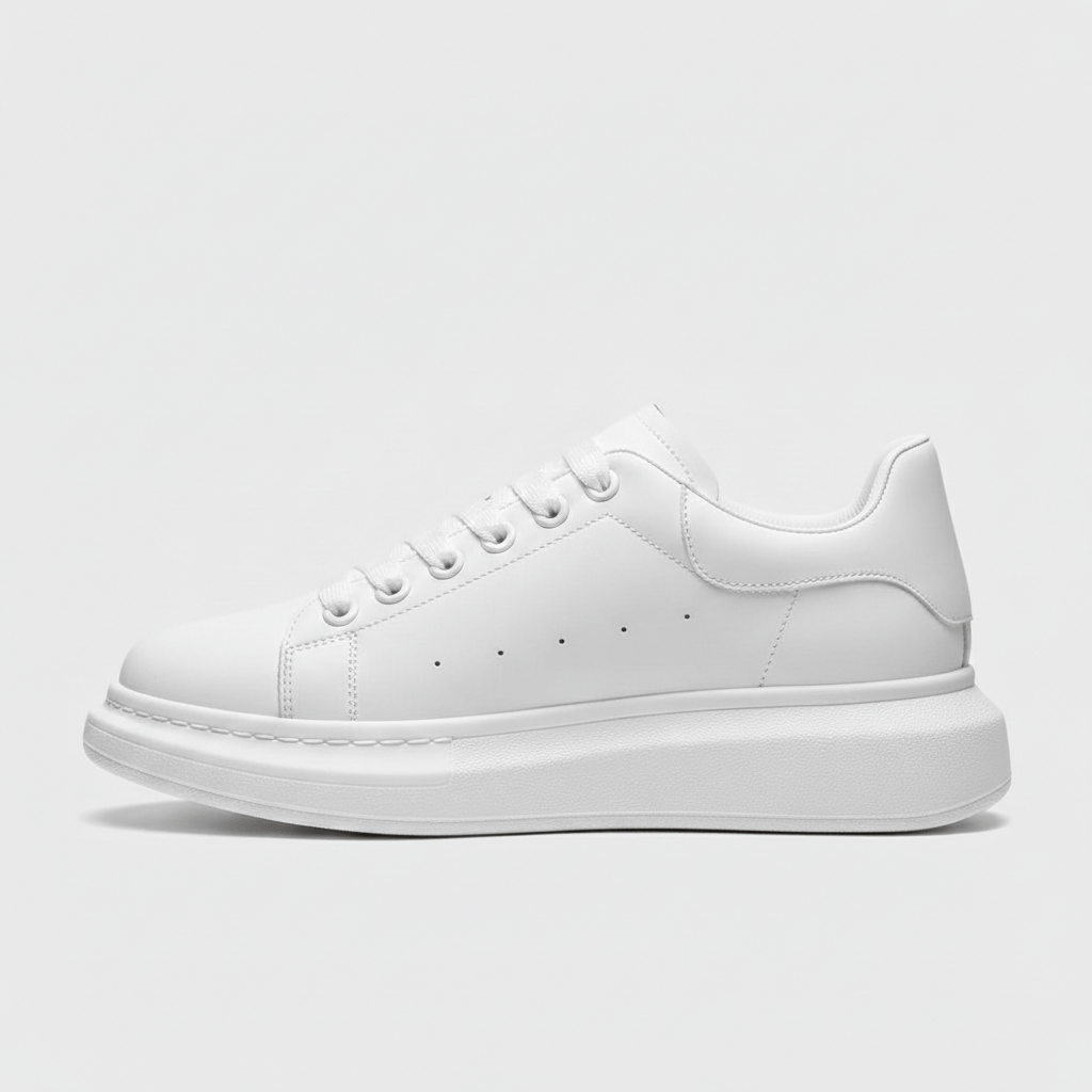 Elevated Lace Up Sneakers with Thick Sole