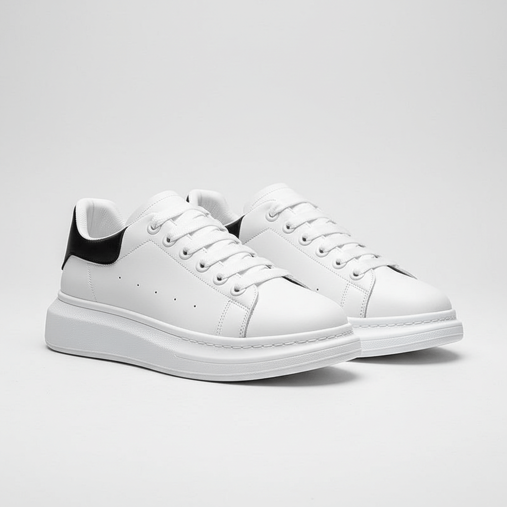 Elevated Lace Up Sneakers with Thick Sole
