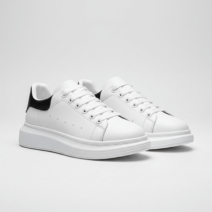 Elevated Lace Up Sneakers with Thick Sole