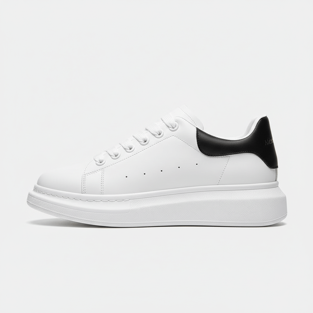 Elevated Lace Up Sneakers with Thick Sole