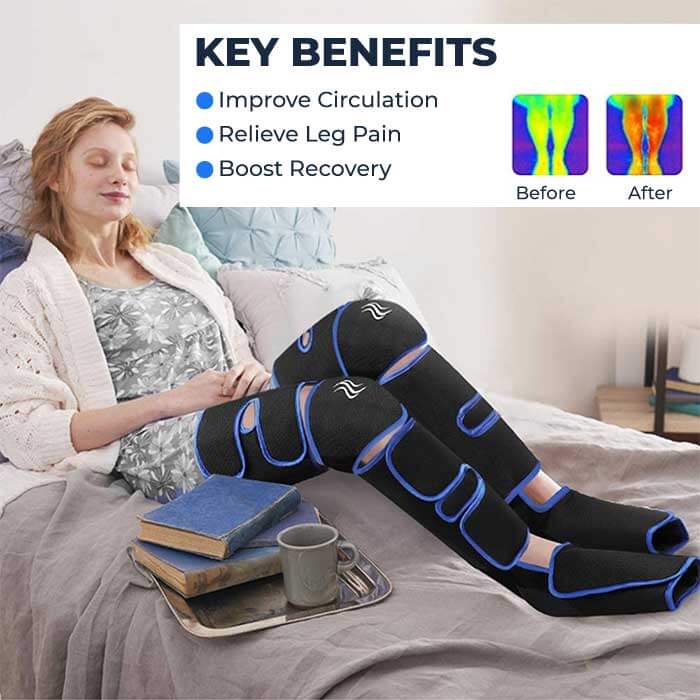 Warm Therapy Leg Wrap with Velcro Straps - OutfitLondon