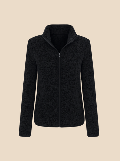 Warm Women's Fleece Zipper Jacket