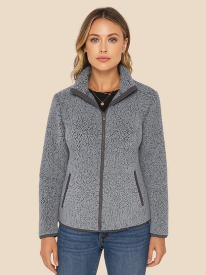 Warm Women's Fleece Zipper Jacket
