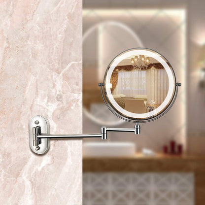 Contemporary Circular LED Lighted Vanity Mirror