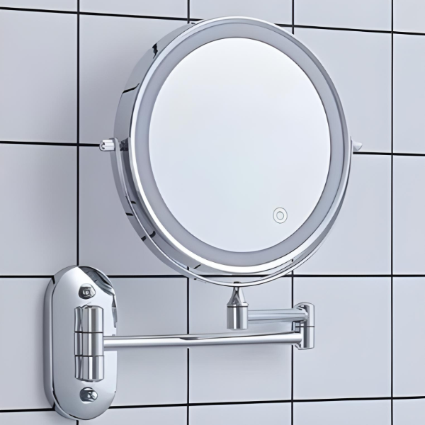 Contemporary Circular LED Lighted Vanity Mirror