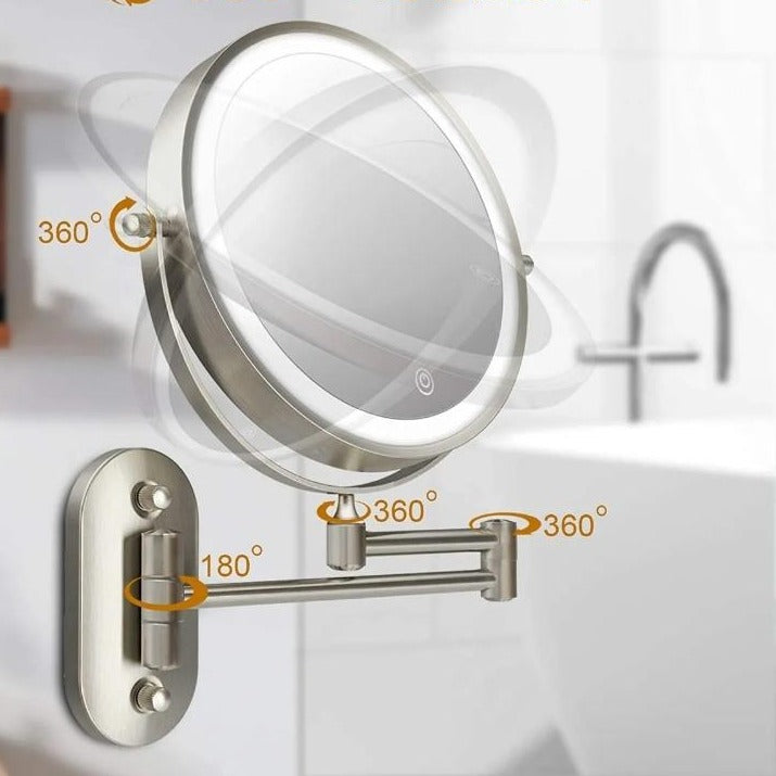 Contemporary Circular LED Lighted Vanity Mirror
