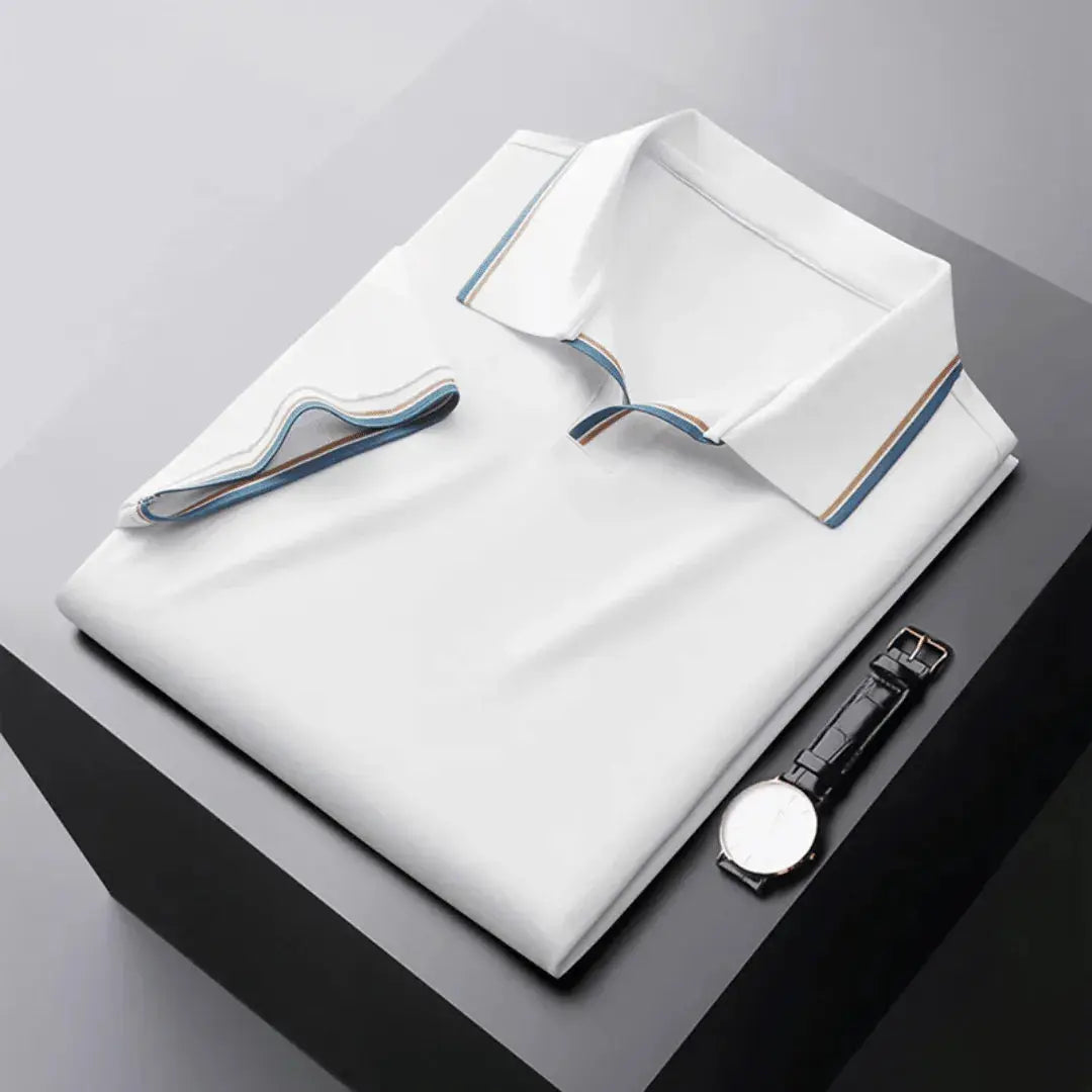 Men's Polo Shirt Contrast Trim - OutfitLondon