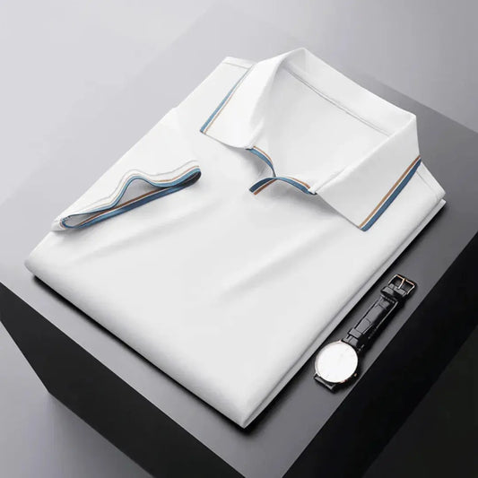 Men's Polo Shirt Contrast Trim - OutfitLondon