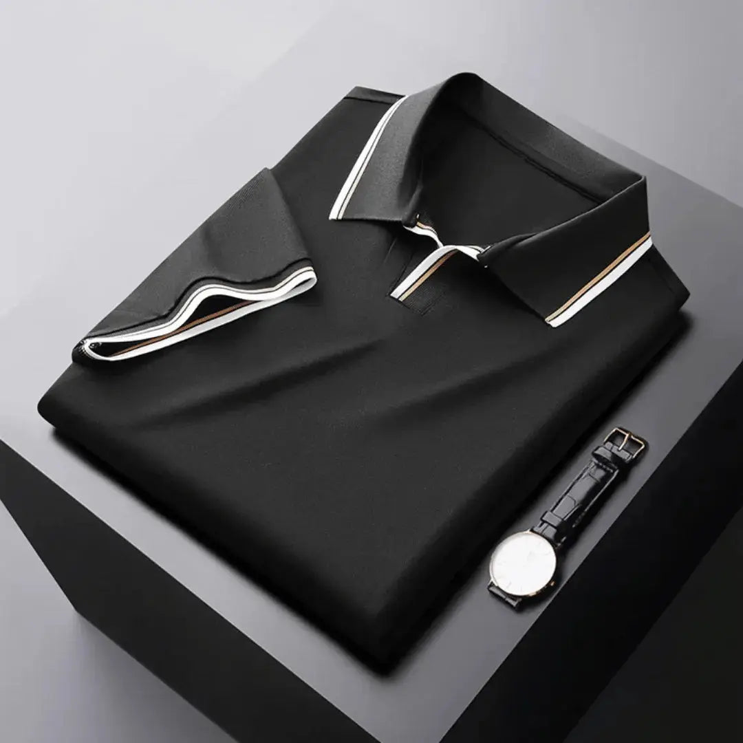 Men's Polo Shirt Contrast Trim