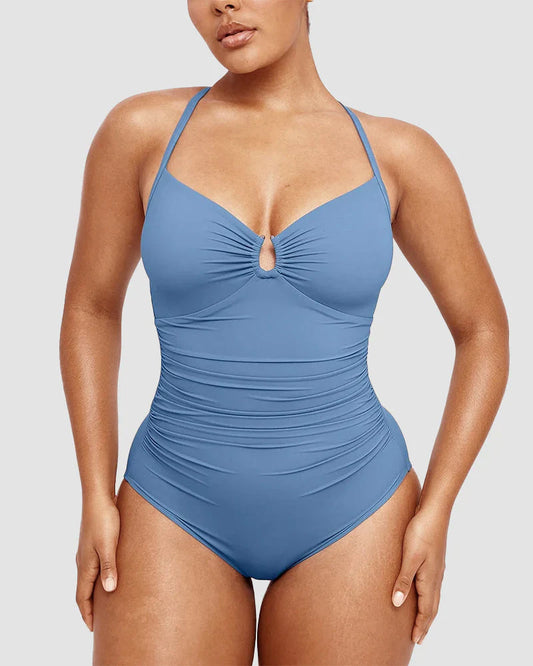 Slimming High Waist Cutout Swimsuit for Women - OutfitLondon