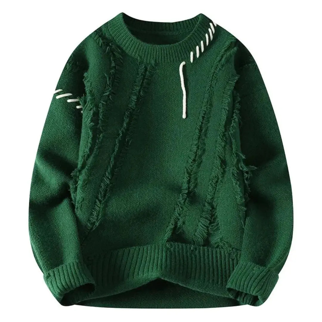Men's Patchwork Sweater Loose Fit
