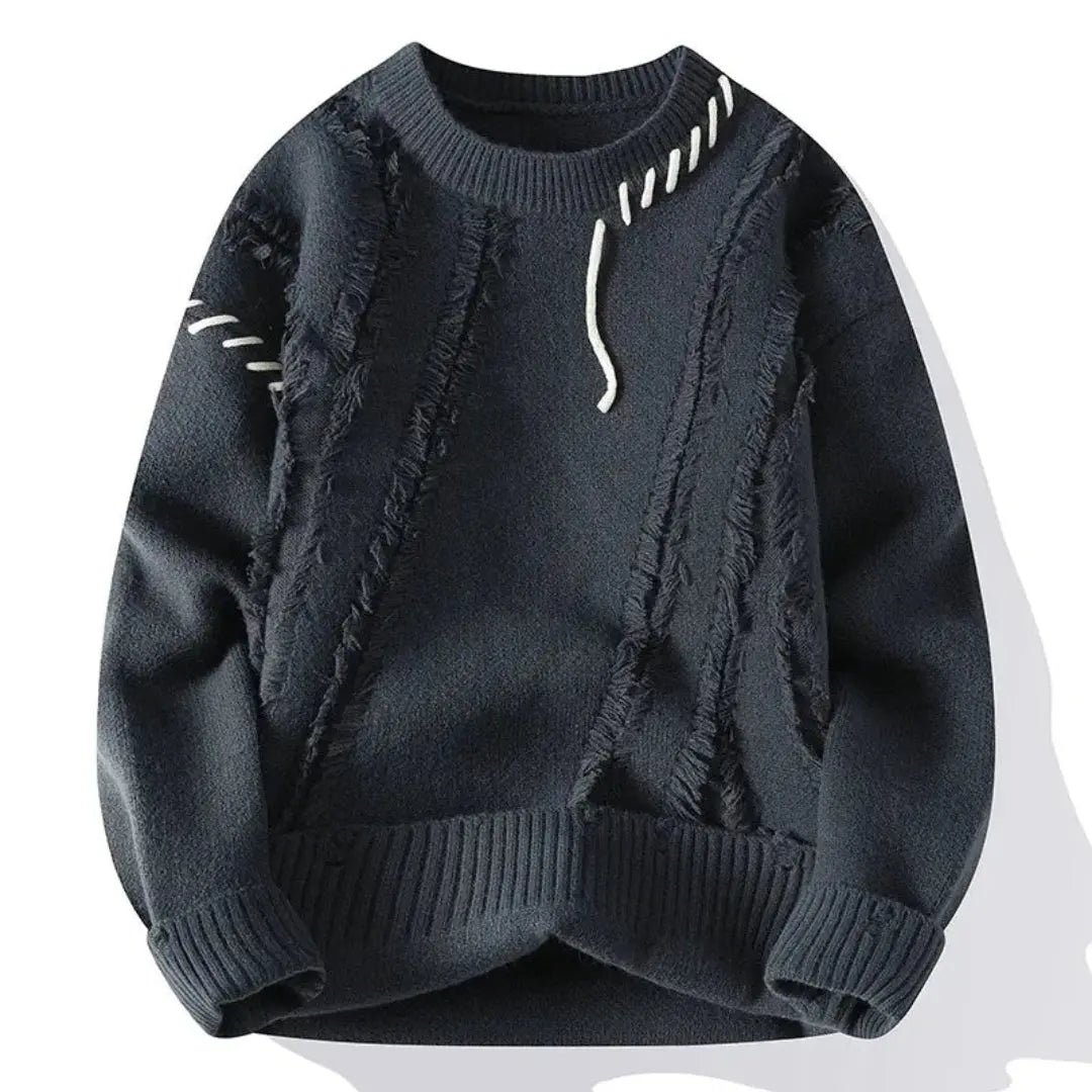 Men's Patchwork Sweater Loose Fit