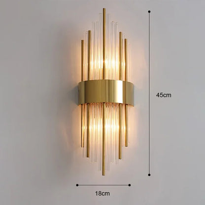 Luxury Brass Indoor Wall Lamp Lighting Fixture