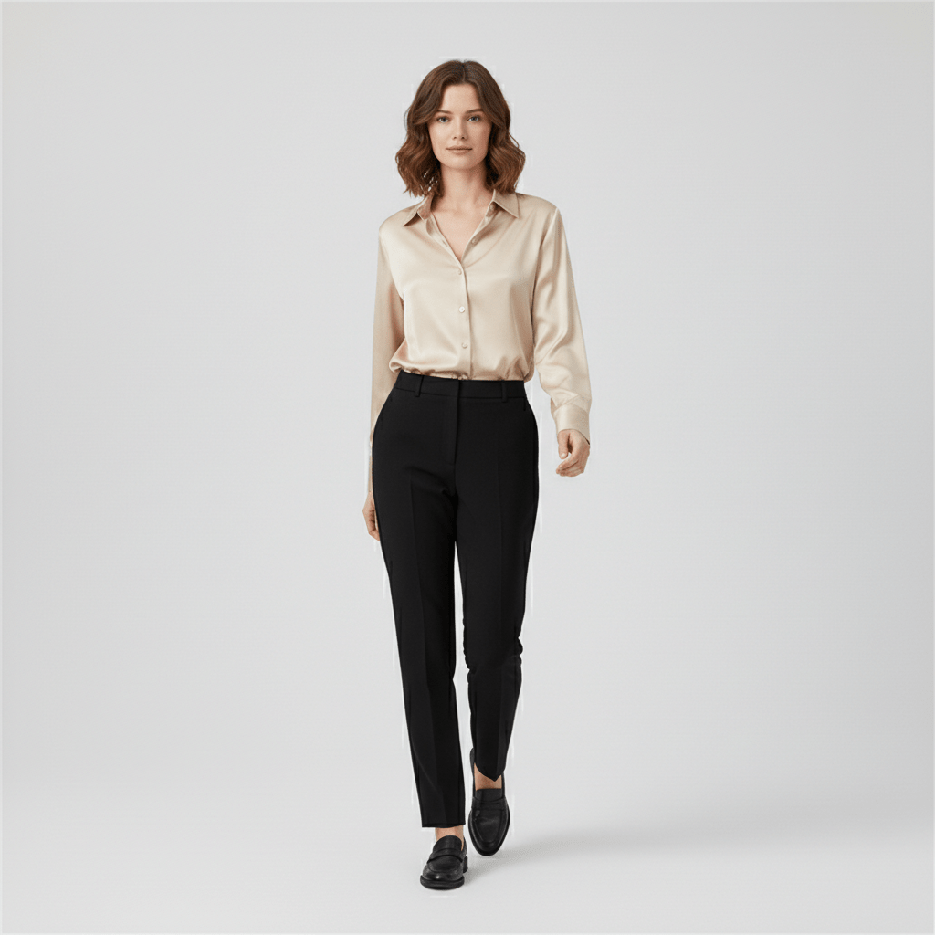 Classic Fit Long Sleeve Button Front Shirt