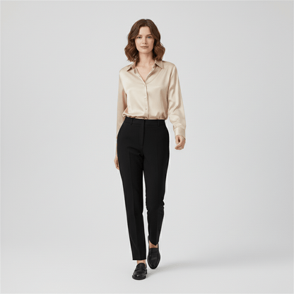 Classic Fit Long Sleeve Button Front Shirt