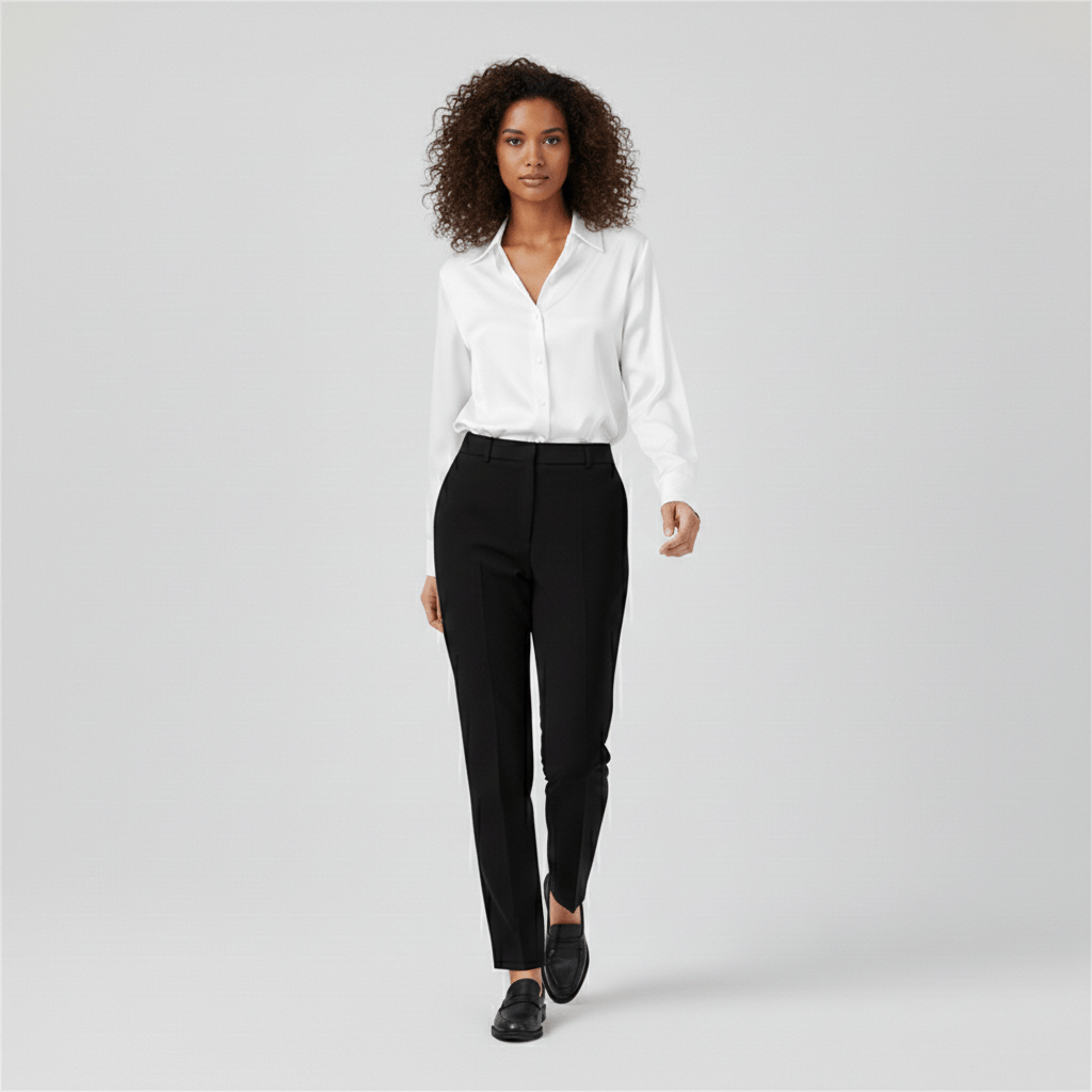 Classic Fit Long Sleeve Button Front Shirt