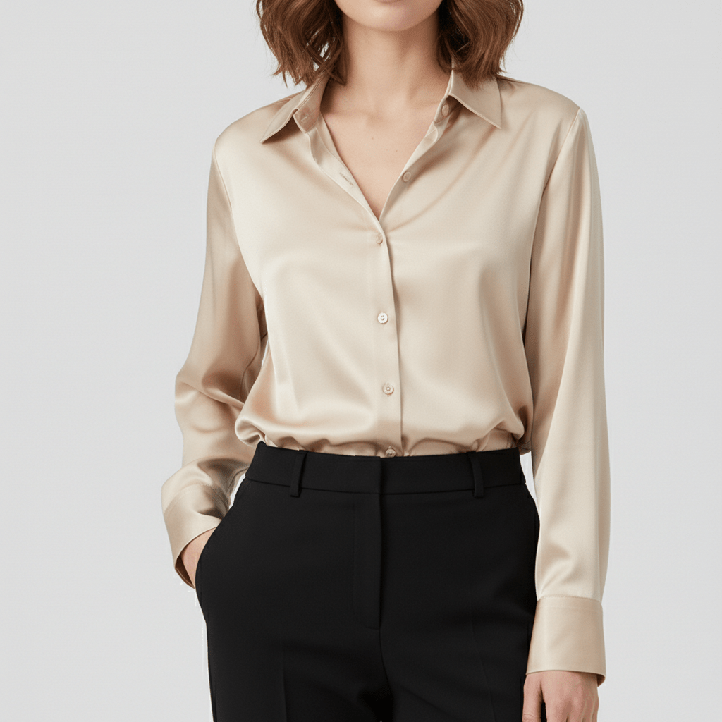 Classic Fit Long Sleeve Button Front Shirt