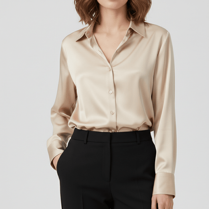 Classic Fit Long Sleeve Button Front Shirt