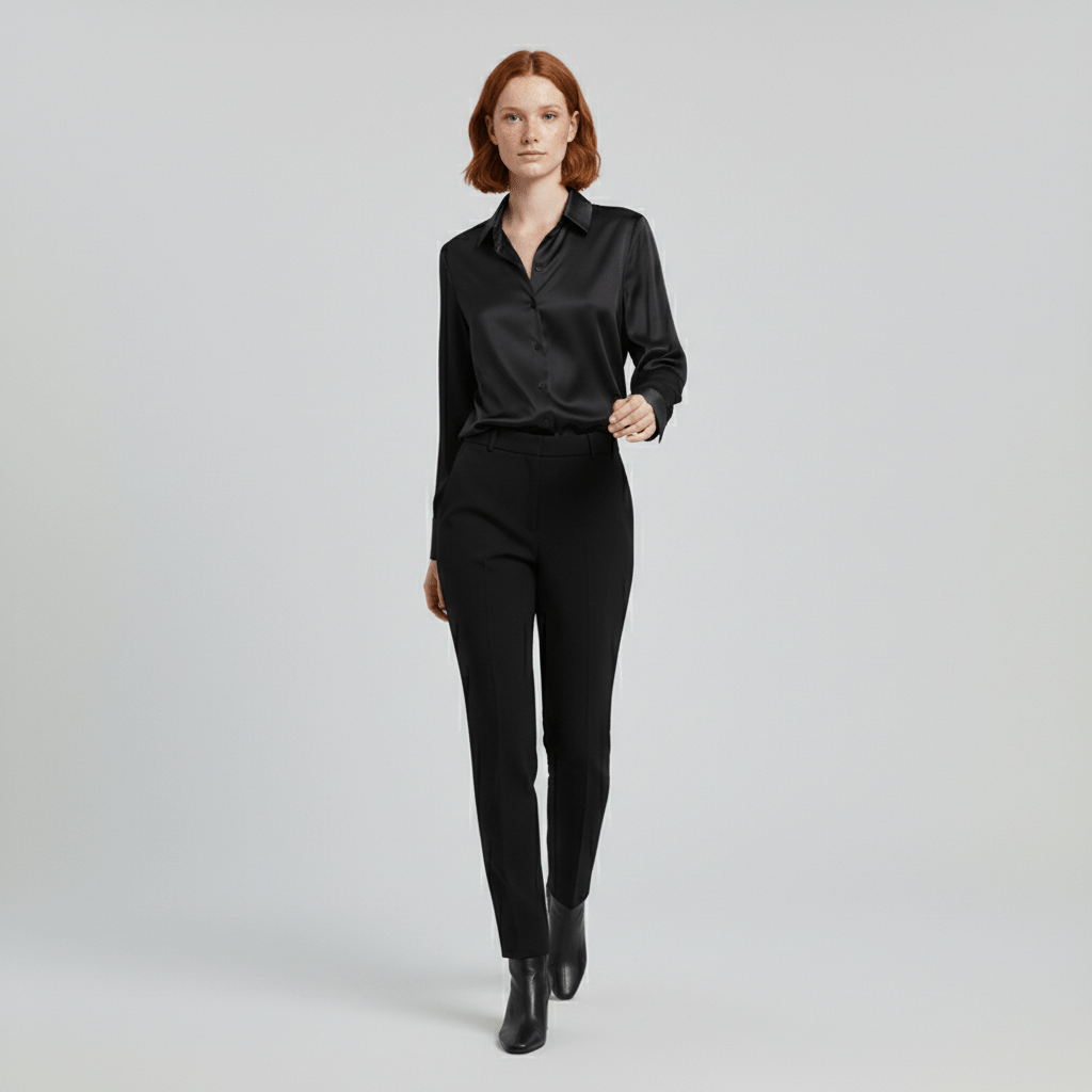 Classic Fit Long Sleeve Button Front Shirt