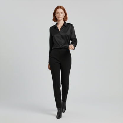 Classic Fit Long Sleeve Button Front Shirt