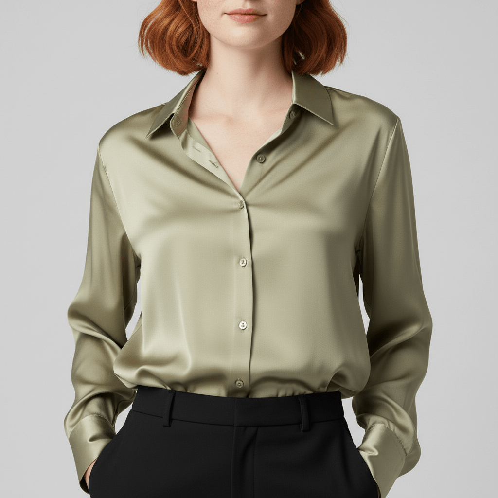 Classic Fit Long Sleeve Button Front Shirt