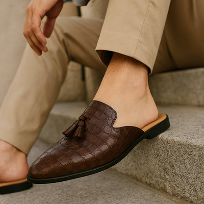 Classic Slip On Leather Loafers For Men