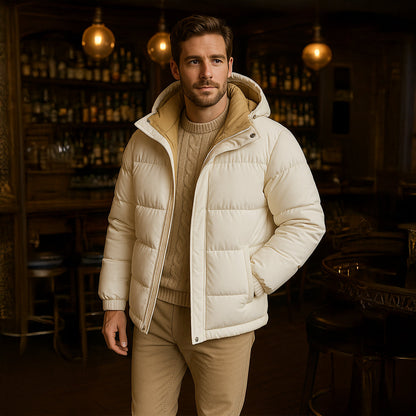 Warm Waterproof Men's Down Puffer Jacket